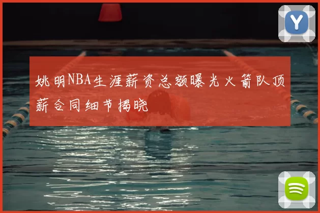 姚明NBA生涯薪资总额曝光火箭队顶薪合同细节揭晓