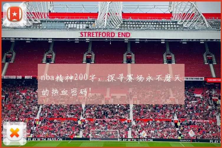 nba精神200字，探寻赛场永不磨灭的热血密码！